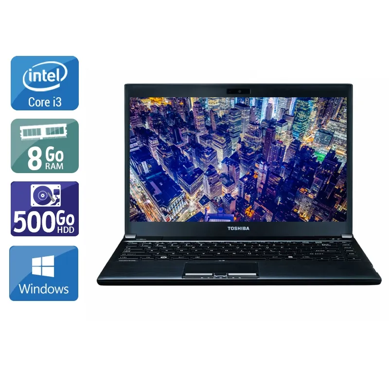 Portégé R930 13,3" 2012 - Intel Core i3 2,5Ghz - 2 - 8Go DDR3 - 500Go HDD - Intel HD Graphics 4000 - Gris / Noir - Windows 10 - AZERTY — Bon état Reconditionné - 208,95 € Portégé R930 13,3" 2012 - Intel Core i3 2,5Ghz - 2 - 8Go DDR3 - 500Go HDD - Intel HD Graphics 4000 - Gris / Noir - Windows 10 - AZERTY — Bon état Reconditionné Toshiba reconditionné disponible sur QuelBonPlan