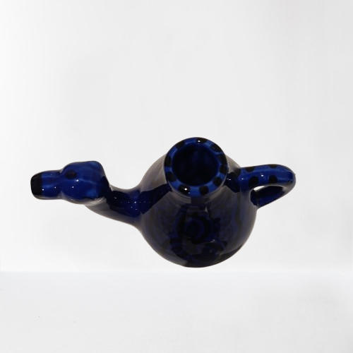 Voir photo 2 de Pot à lait en céramique émaillée bleu Pot à lait en céramique émaillée bleu Très bon état reconditionné photo 2