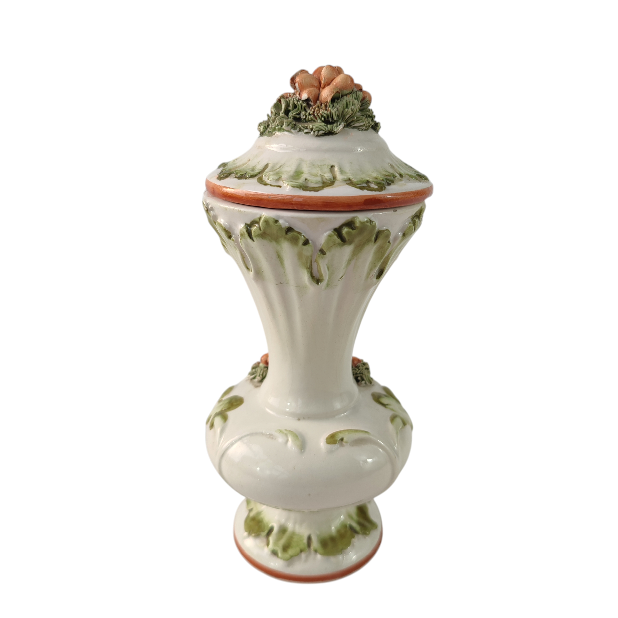 Voir photo 3 de Pot avec couvercle en céramique émaillée - Bassano Pot avec couvercle en céramique émaillée - Bassano Bon état reconditionné photo 3