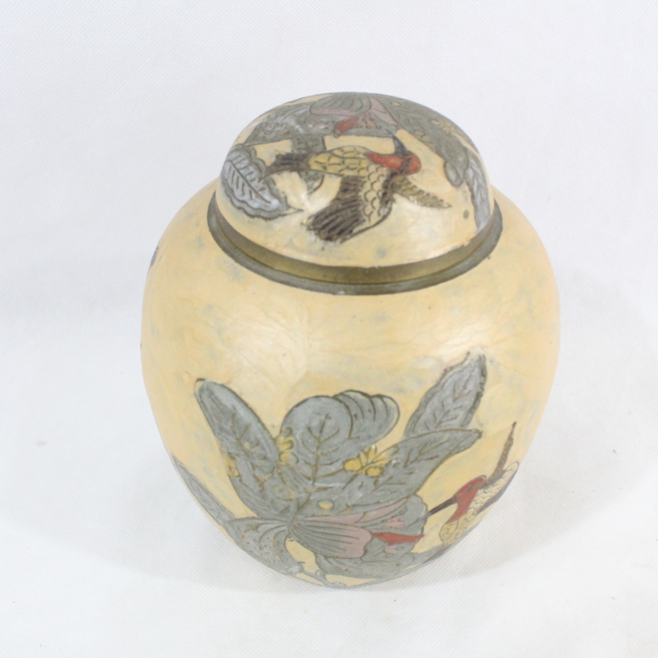 Pot en laiton cloisonné Bon état - 12,50 € Pot en laiton cloisonné Bon état reconditionné disponible sur Label Emmaüs