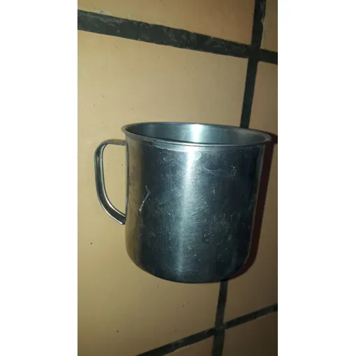 Pot Mug En Acier Inoxydable Tasse A Cafe Lait Chaud Thé Boisson Soupe Tisane Jus De Fruit Soda Sirop Metallique Avec Poignee Resistant Forte Chaleur Temperatures Elevees Pratique Solide Qualite Bon état reconditionné disponible sur Rakuten