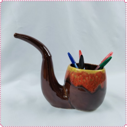 Voir photo 4 de Pot " Vallauris" en forme de pipe Pot " Vallauris" en forme de pipe État correct reconditionné photo 4