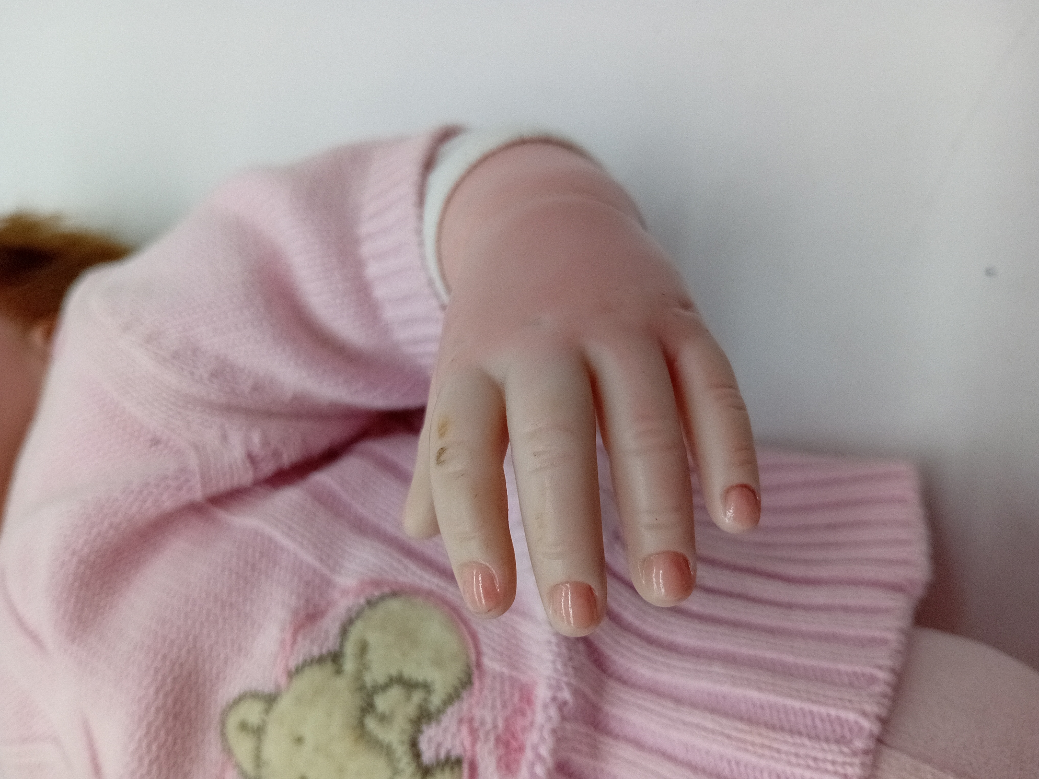 Voir photo 3 de Poupée Bébé Réaliste Avec Pull Et Pantalon Rose Taille Unique (B525) Poupée Bébé Réaliste Avec Pull Et Pantalon Rose Taille Unique (B525) Bon état reconditionné photo 3
