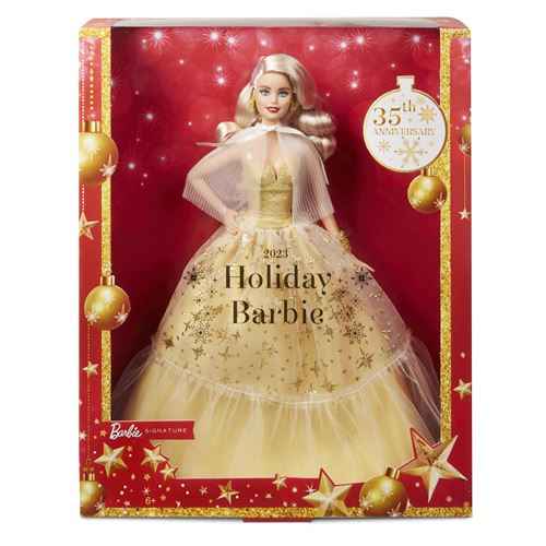 Poupée Mattel Barbie Joyeux Noël Blonde État correct Mattel reconditionné disponible sur Fnac