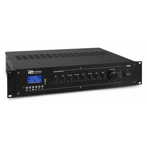 Power Dynamics PRM60 - Amplificateur Mixeur 5 Canaux, 60W, Bluetooth, avec Télécommande État correct Power Dynamics reconditionné disponible sur Fnac