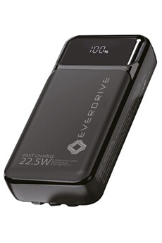 Powerbank H22 20000mAH 22.5W QC3.0 Noir + câbles intégrés Bon état N/A reconditionné disponible sur Darty | Dero