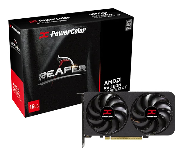 PowerColor Reaper AMD Radeon RX 9060 XT 16GB GDDR6 16 Go - Excellent état Parfait état PowerColor reconditionné disponible sur Pixmania