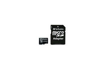 Premium - Carte mémoire flash (adaptateur SD inclus(e)) - 128 Go - UHS Class 1 / Class10 - 300x - microSDXC UHS-I Bon état Verbatim reconditionné disponible sur Darty