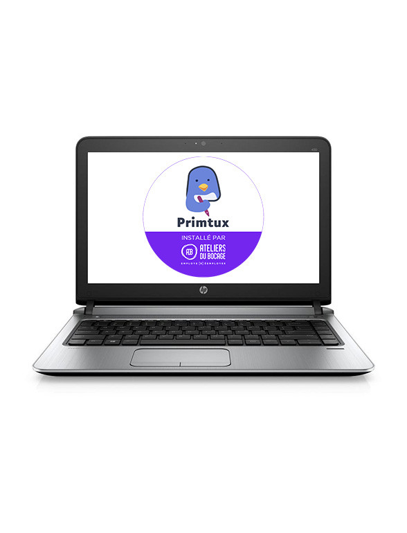Primtux ! HP Probook 430 G3 Bon état - 160,00 € Primtux ! HP Probook 430 G3 Bon état reconditionné disponible sur Label Emmaüs