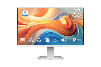 PRO MP273QW E14 27" WQHD Blanc Bon état MSI reconditionné disponible sur Darty