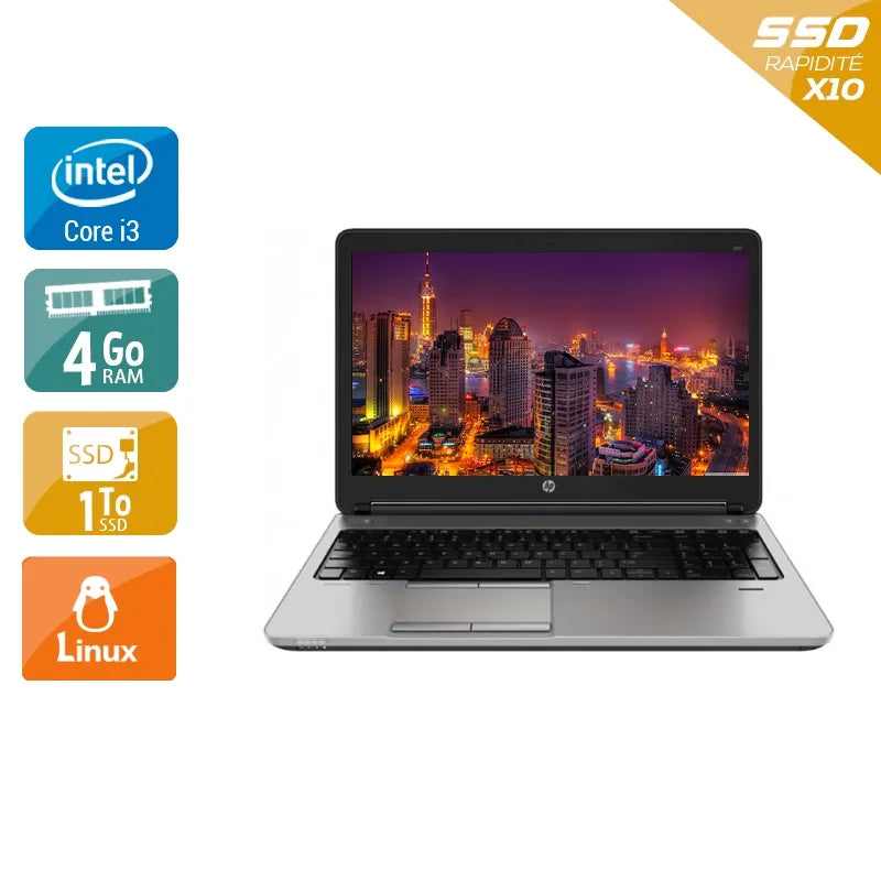 ProBook 650 G1 15,6" 2013 - Intel Core i3 2,4Ghz - 2 - 4Go DDR4 - 1To SSD - Intel HD Graphics 4600 - Gris / Noir - Linux - AZERTY Reconditionné - 334,95 € ProBook 650 G1 15,6" 2013 - Intel Core i3 2,4Ghz - 2 - 4Go DDR4 - 1To SSD - Intel HD Graphics 4600 - Gris / Noir - Linux - AZERTY Reconditionné Hewlett-Packard reconditionné disponible sur QuelBonPlan
