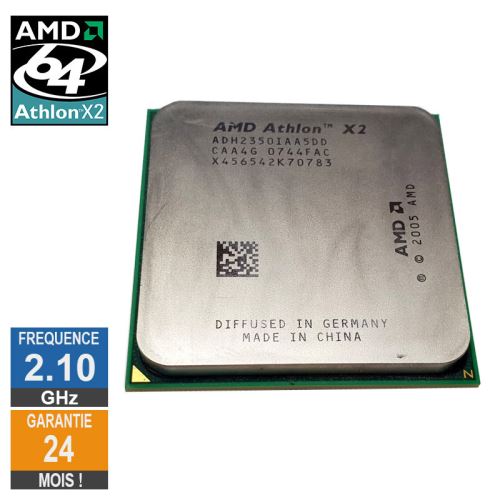 Processeur AMD Athlon 64 X2 BE-2350 2.10GHz ADH2350IAA5DD AM2 0.512Mo État correct - 15,01 € Processeur AMD Athlon 64 X2 BE-2350 2.10GHz ADH2350IAA5DD AM2 0.512Mo État correct Advanced Micro Devices reconditionné disponible sur Fnac