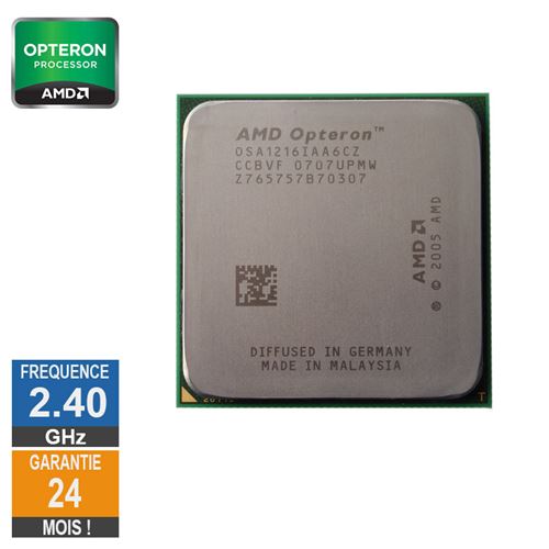 Processeur AMD Opteron 1216 2.40GHz OSA1216IAA6CZ AM2 1Mo État correct Advanced Micro Devices reconditionné disponible sur Fnac
