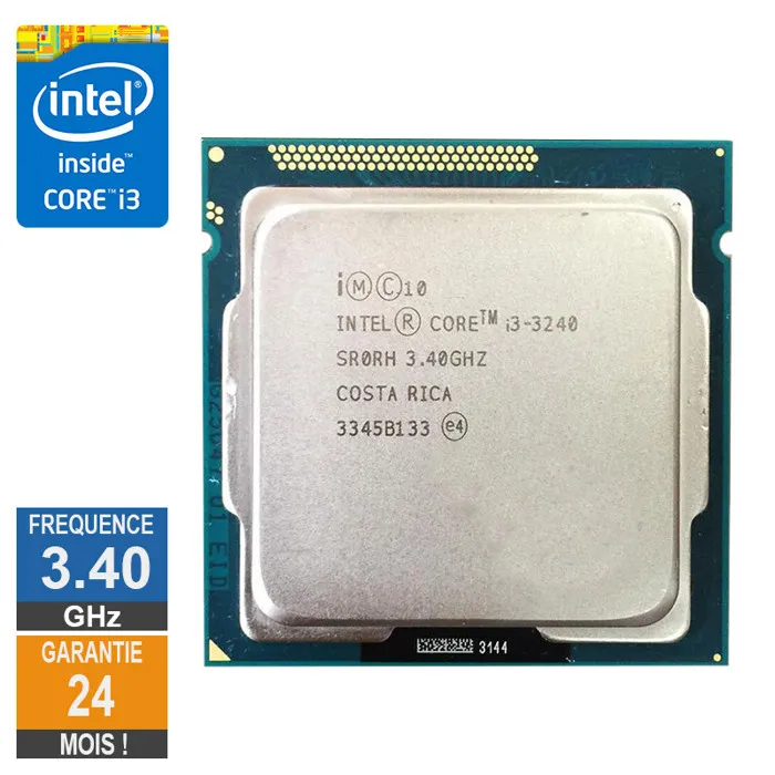 Processeur Intel Core I3-3240 3.40GHz SR0RH FCLGA1155 3Mo Reconditionné - 11,85 € Processeur Intel Core I3-3240 3.40GHz SR0RH FCLGA1155 3Mo Reconditionné Intel reconditionné disponible sur Cdiscount Seconde Vie
