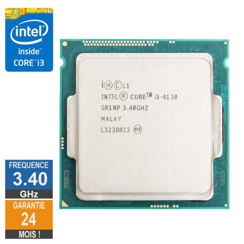 Processeur Intel Core I3-4130 3.40GHz SR1NP FCLGA1150 3Mo État correct - 21,09 € Processeur Intel Core I3-4130 3.40GHz SR1NP FCLGA1150 3Mo État correct Intel reconditionné disponible sur Fnac