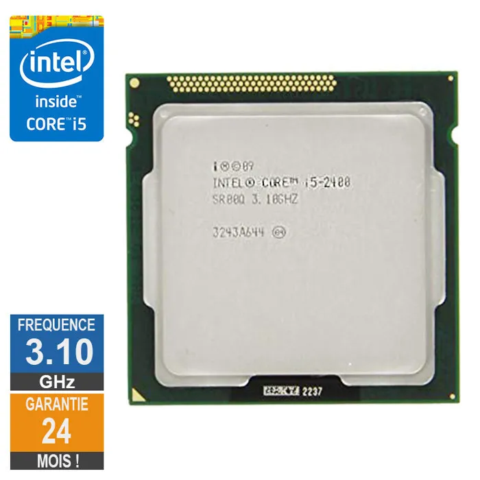 Acheter Processeur Intel Core I5-2400 3.10GHz SR00Q LGA1155 6Mo Reconditionné - 18,63 € Processeur Intel Core I5-2400 3.10GHz SR00Q LGA1155 6Mo Reconditionné Intel reconditionné disponible sur Cdiscount Seconde Vie