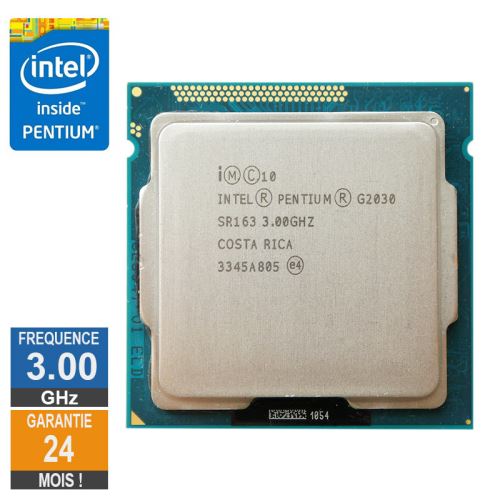 Processeur Intel Pentium G2030 3GHz SR163 FCLGA1155 3Mo État correct - 10,49 € Processeur Intel Pentium G2030 3GHz SR163 FCLGA1155 3Mo État correct Intel reconditionné disponible sur Fnac