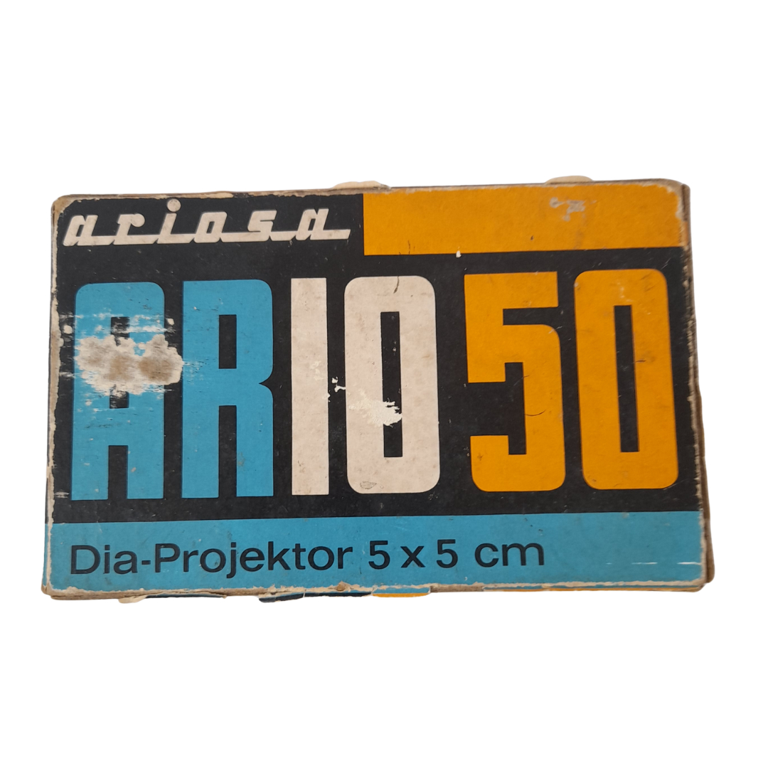 Voir photo 10 de Projecteur de Diapositives Vintage - Ariosa Ario 50 (Objectif Maginon 80mm) – Avec boîte d'origine Projecteur de Diapositives Vintage - Ariosa Ario 50 (Objectif Maginon 80mm) – Avec boîte d'origine Bon état reconditionné photo 10
