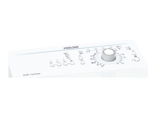 ProLine PTL5511/N - Machine à laver - largeur : 40 cm - profondeur : 60 cm - hauteur : 90 cm - chargement par le dessus - 42 litres - 5.5 kg - 1100 tours/min - blanc État correct Proline reconditionné disponible sur Fnac | Dero