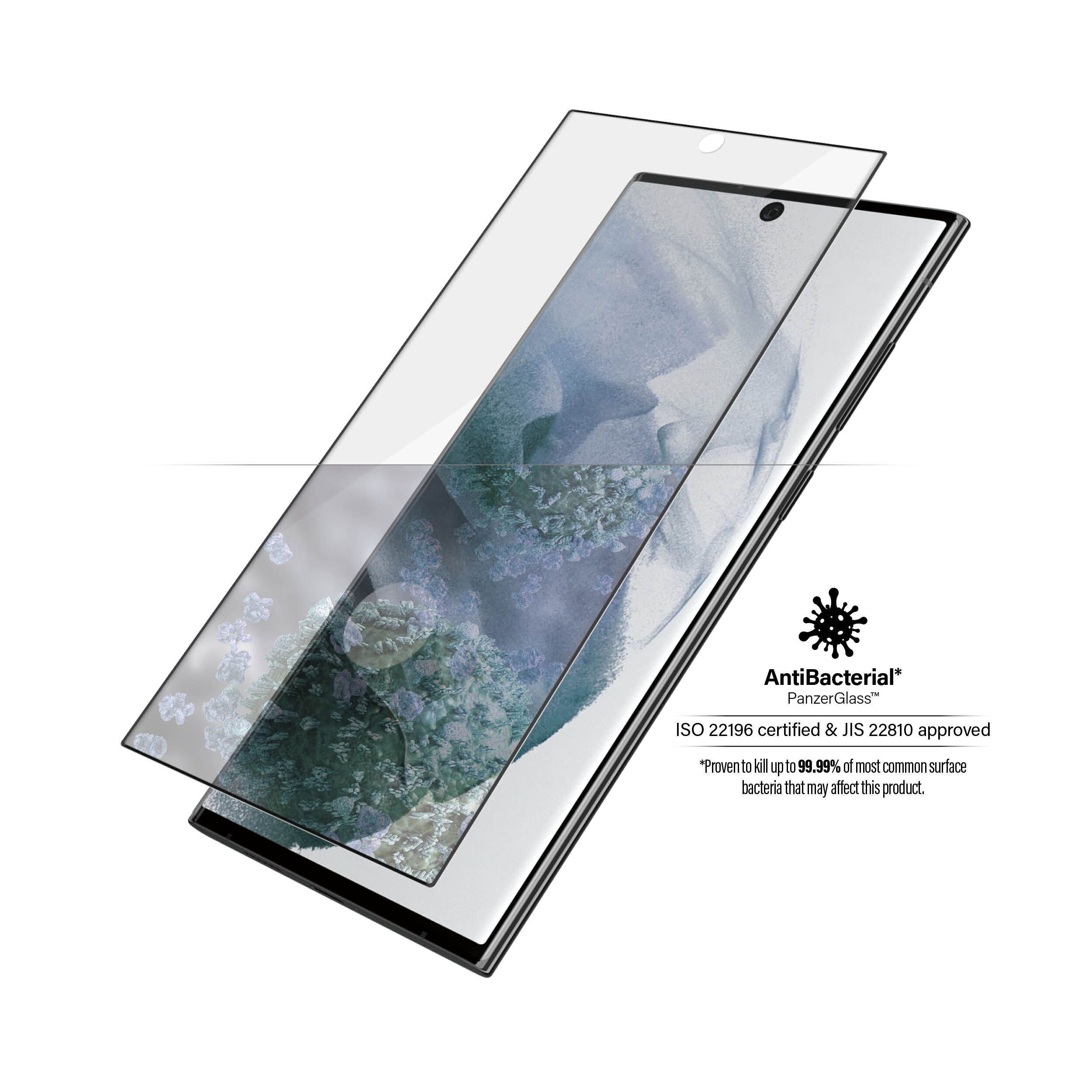 Protecteur d'écran Samsung PanzerGlass Samsung Galaxy S22 Ultra 5G Clear Glass Parfait état PanzerGlass reconditionné disponible sur Refurbed | Dero