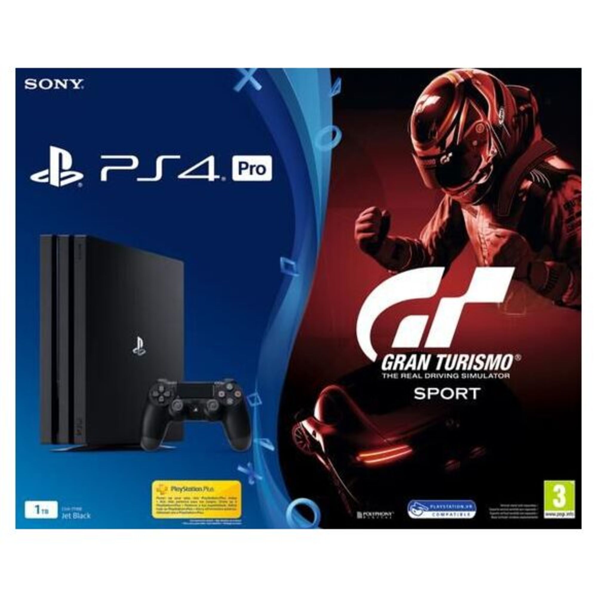 PS4 1 To Pro + Gran Turismo Sport - Excellent état Parfait état Sony reconditionné disponible sur Pixmania