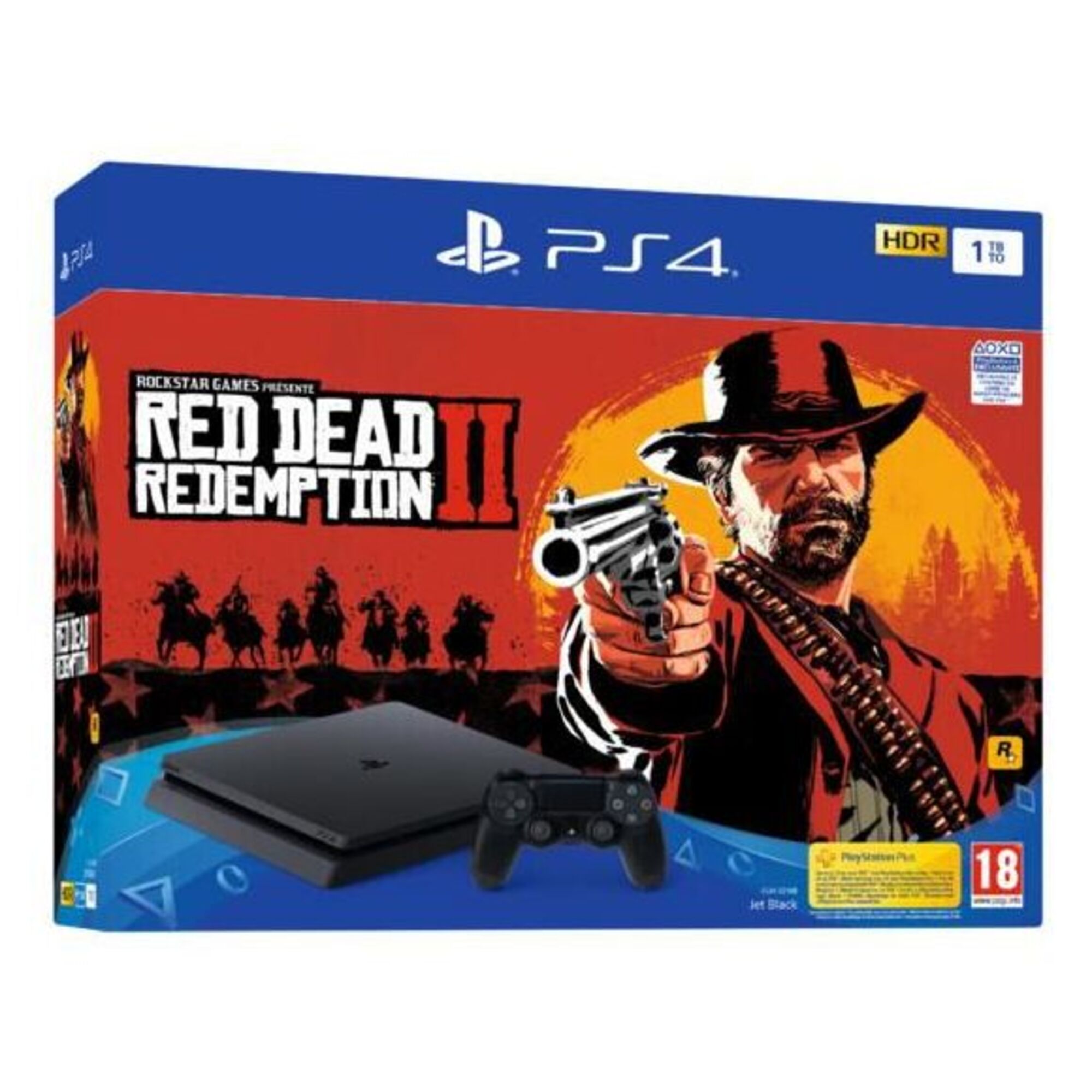 PS4 slim 1 To + Red Dead Redemption II - Excellent état Parfait état Sony reconditionné disponible sur Pixmania