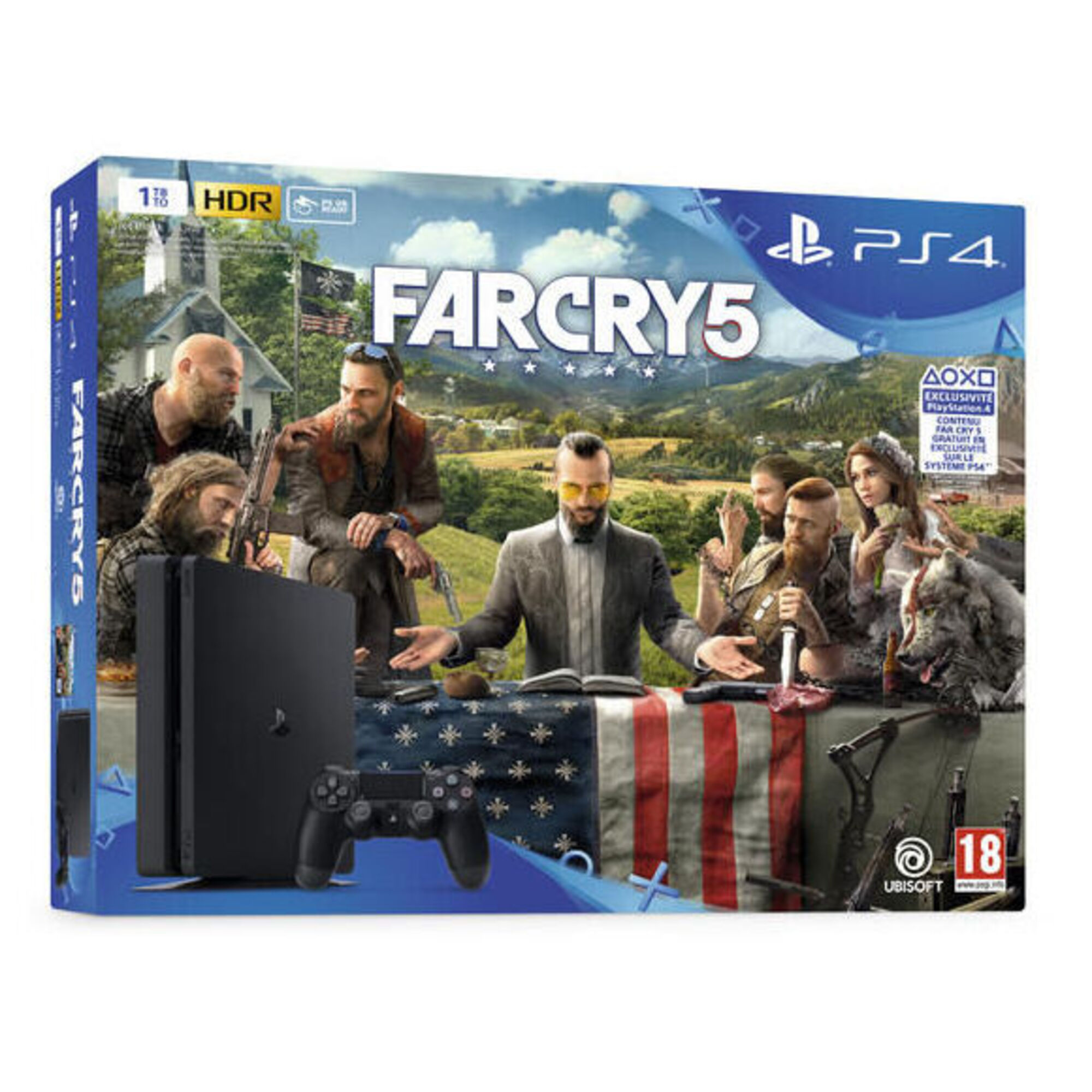PS4 Slim 1To + Far Cry 5 - Très bon état Très bon état Sony reconditionné disponible sur Pixmania