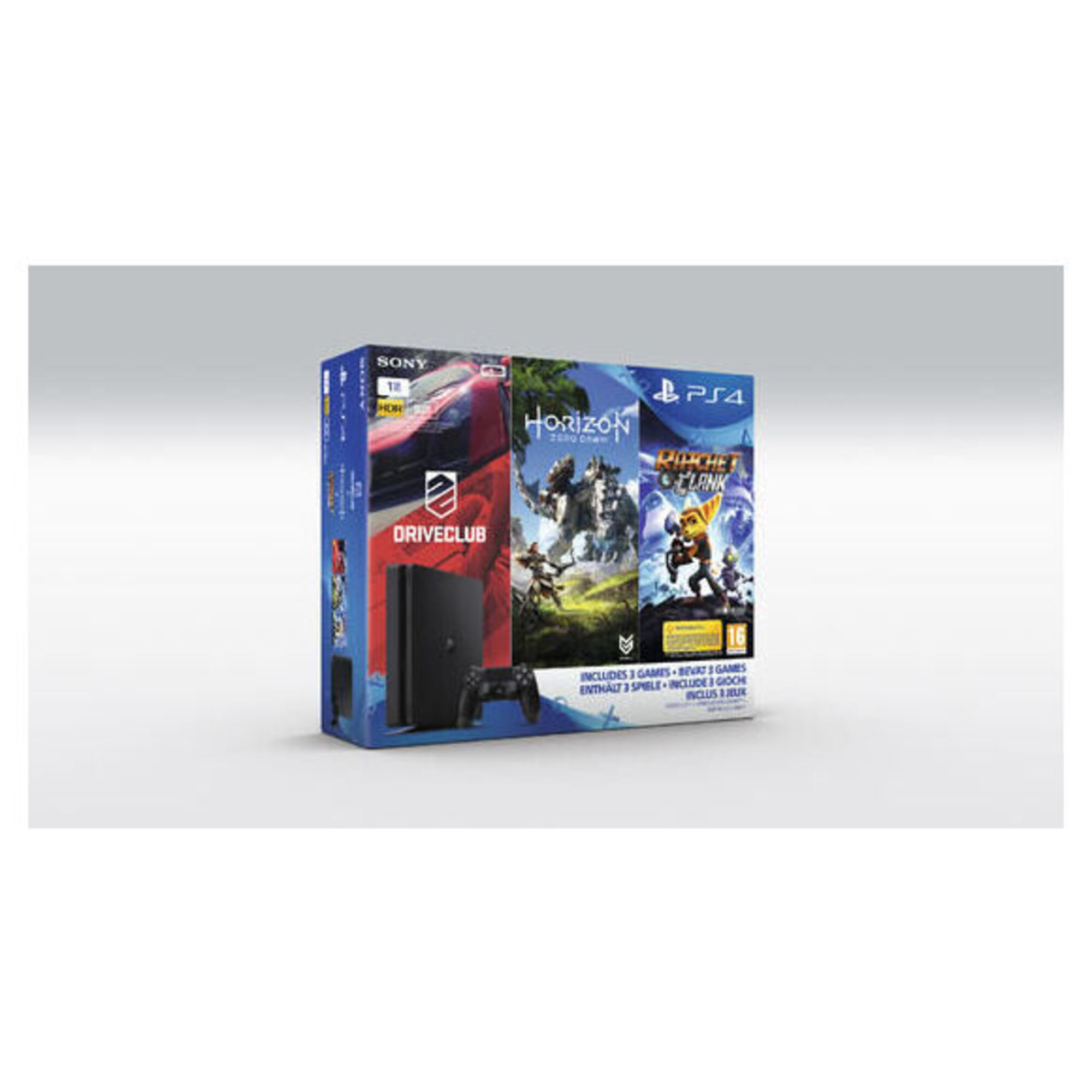PS4 Slim 1To + Horizon + Ratchet + Drive Club - Bon état Bon état Sony reconditionné disponible sur Pixmania | Dero