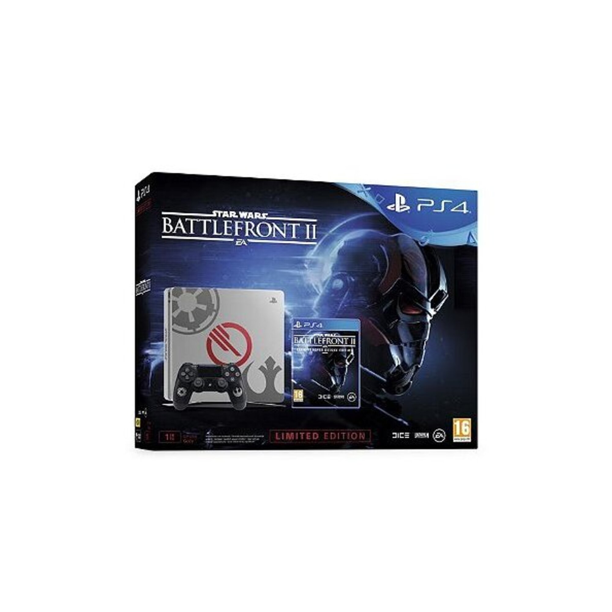 PS4 Slim 1To + Star Wars Battlefront II: Deluxe Edition - Bon état Bon état Sony reconditionné disponible sur Pixmania | Dero