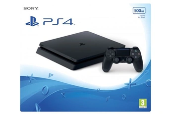 PS4 SLIM 500Go NOIRE + MANETTE DUALSHOCK 4 NOIRE État correct Sony reconditionné disponible sur Darty