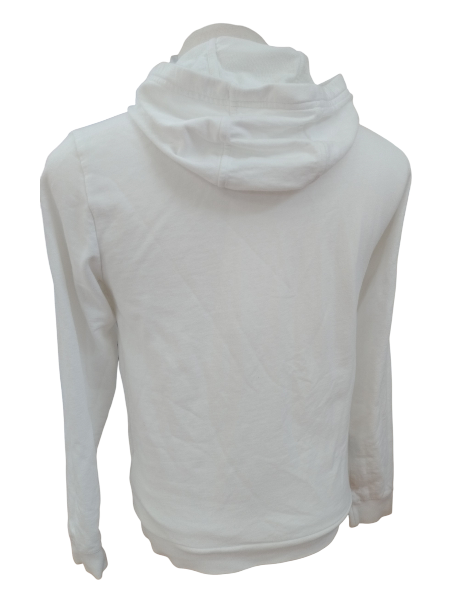 Voir photo 2 de Pull Blanc Emporio Armani EA7 pour homme Logo Series en coton brossé avec capuche T-S Pull Blanc Emporio Armani EA7 pour homme Logo Series en coton brossé avec capuche T-S Bon état reconditionné photo 2