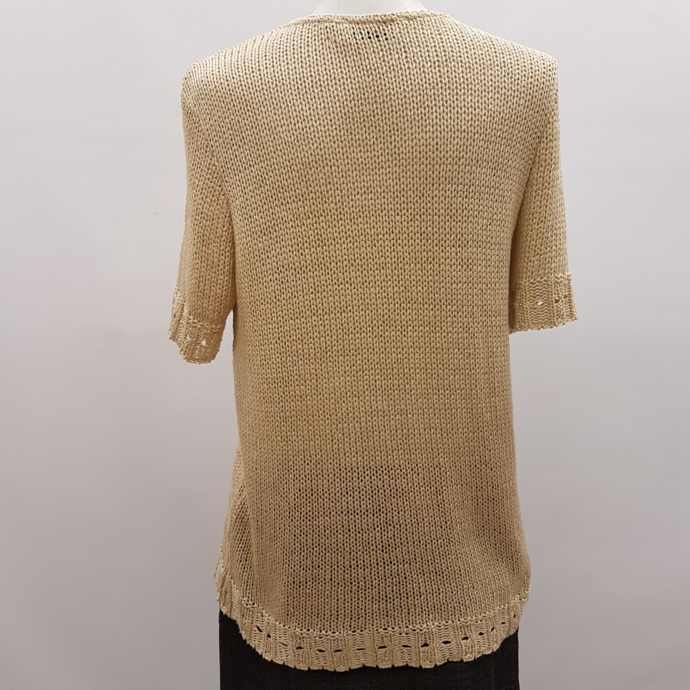Voir photo 3 de Pull d'été marron - AFIBEL - taille 42/44 Pull d'été marron - AFIBEL - taille 42/44 Très bon état reconditionné photo 3