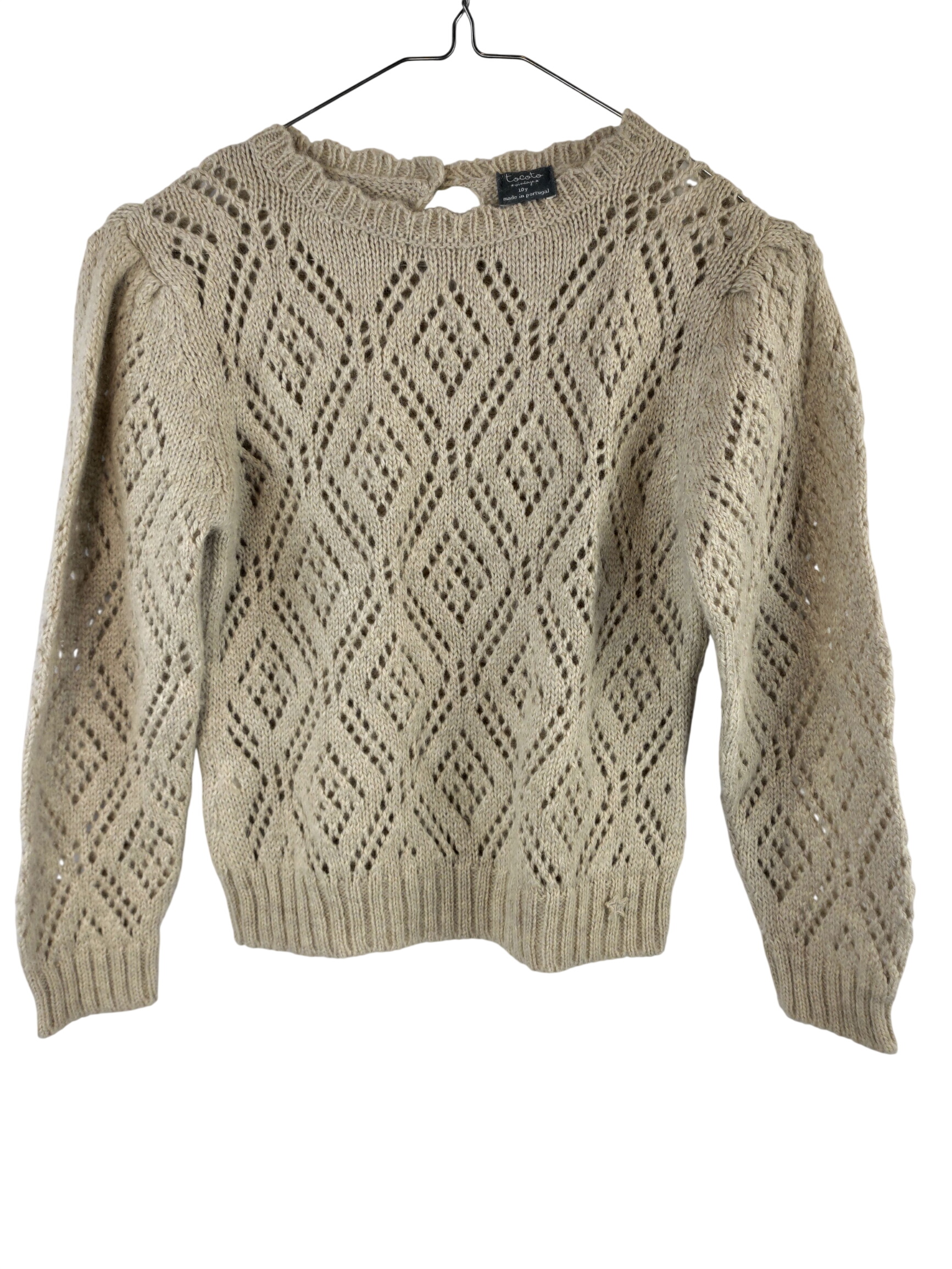Acheter Pull en maille ajourée losanges écru mohair et laine TOCOTO VINTAGE - 10 ans Très bon état - 10,00 € Pull en maille ajourée losanges écru mohair et laine TOCOTO VINTAGE - 10 ans Très bon état reconditionné disponible sur Label Emmaüs