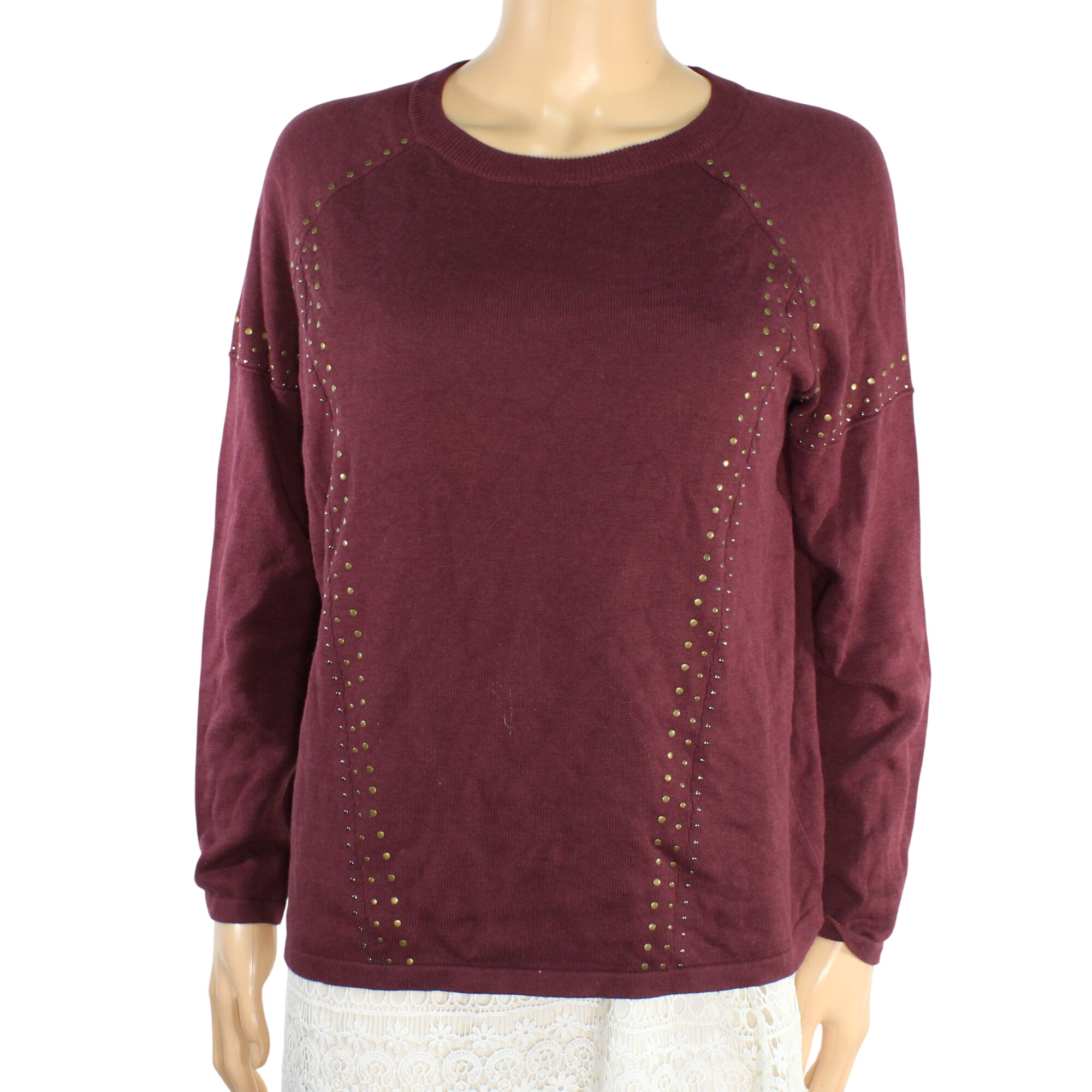 Acheter Pull Femme En Coton Aubergine EDC Taille S Parfait état - 11,50 € Pull Femme En Coton Aubergine EDC Taille S Parfait état reconditionné disponible sur Label Emmaüs