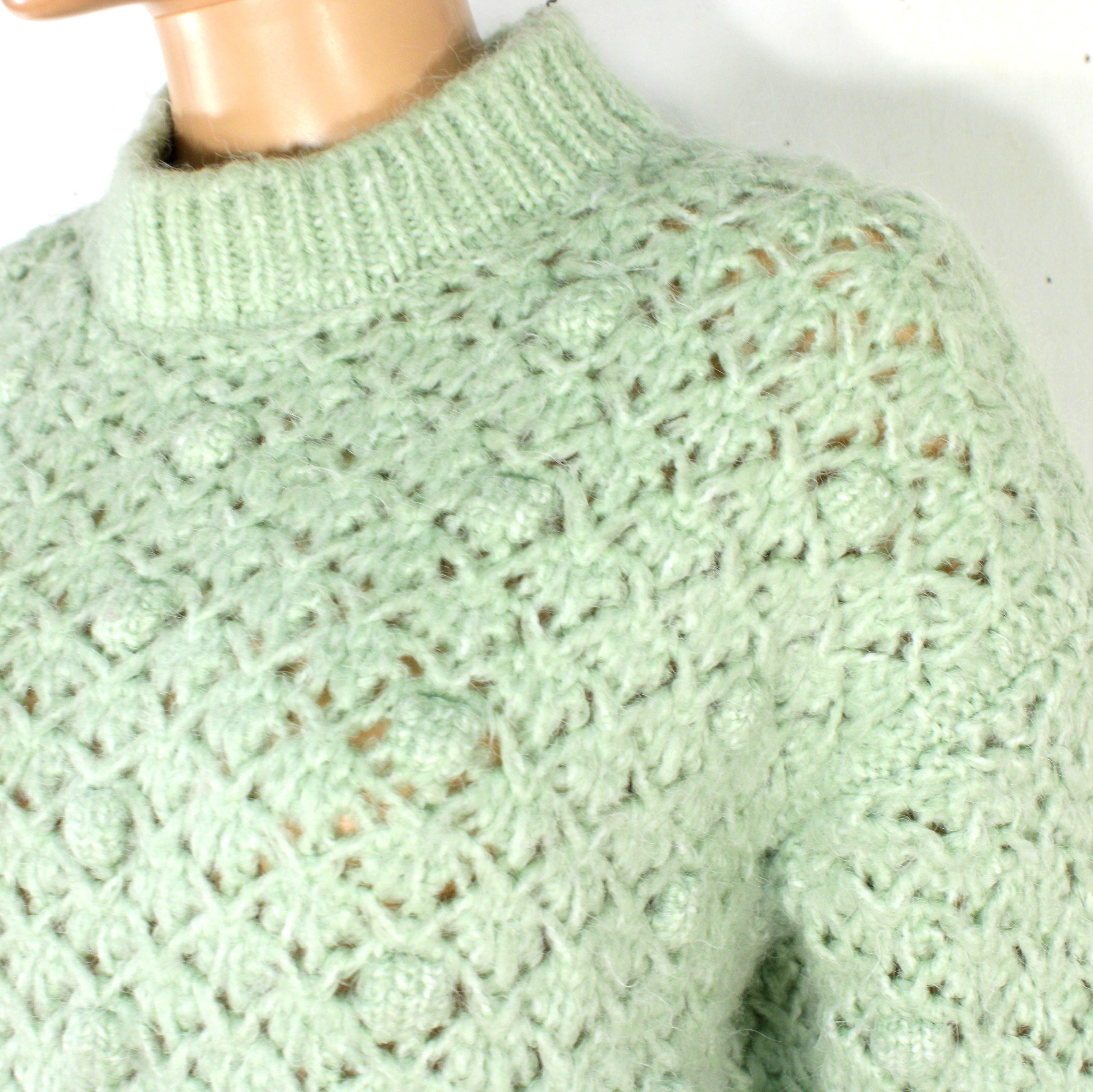Voir photo 2 de Pull Tricot Femme Vert Pastel MANGO Taille S Pull Tricot Femme Vert Pastel MANGO Taille S Bon état reconditionné photo 2