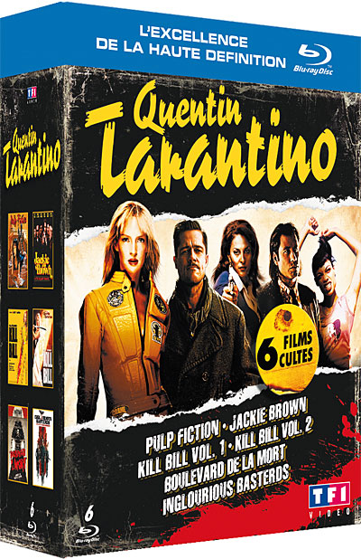 Pulp Fiction - Jackie Brown - Kill Bill 1& 2 - Boulevard de la Mort - Inglourious Basterds - Coffret Blu-Ray État correct reconditionné disponible sur Fnac
