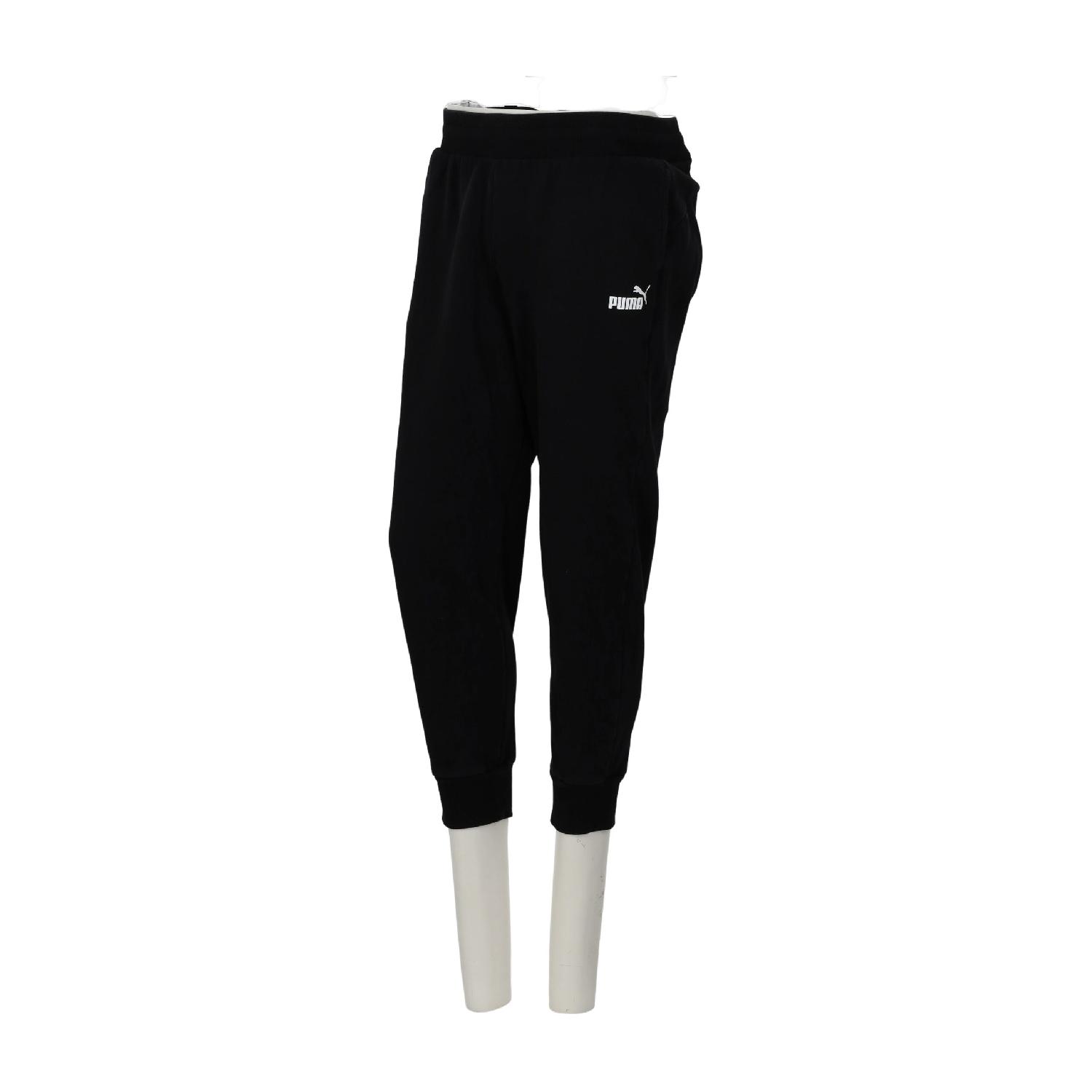 Puma Jogging Jogger à petit logo Coupe fuselée Chevilles côtelées Femme Taille L Noir Très bon état Puma reconditionné disponible sur Sporteed | Dero