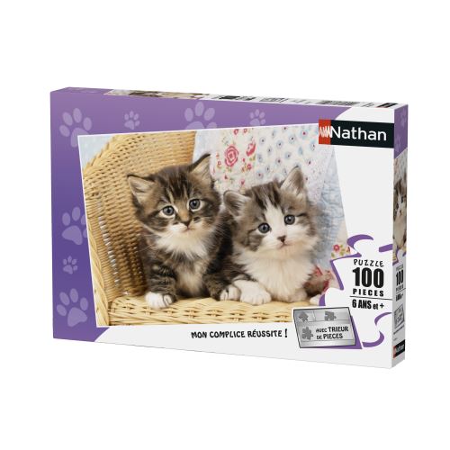 Puzzle 100 pièces Nathan Duo de chatons État correct reconditionné disponible sur Fnac