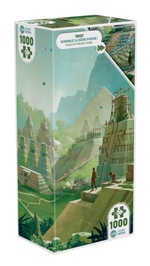 Puzzle 1000 pièces Iello Twist Ancient Pyramids État correct Iello reconditionné disponible sur Fnac