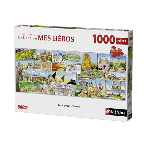 Acheter Puzzle 1000 pièces Nathan Les voyages d'Astérix État correct - 29,93 € Puzzle 1000 pièces Nathan Les voyages d'Astérix État correct reconditionné disponible sur Fnac