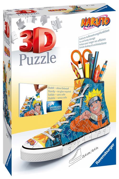 Puzzle 3D 112 pièces Ravensburger Sneaker Naruto État correct reconditionné disponible sur Fnac