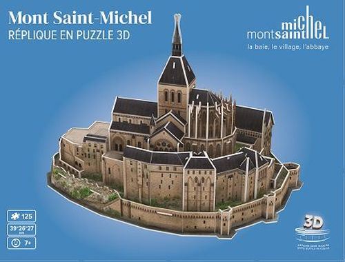 Puzzle 3D 125 pièces Megableu Mont Saint-Michel État correct reconditionné disponible sur Fnac