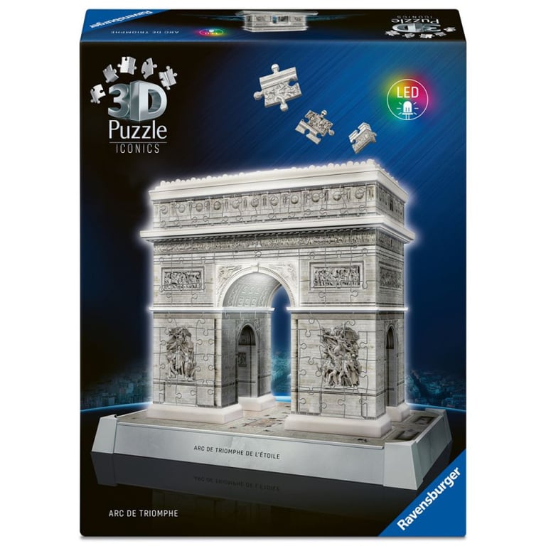 Puzzle 3D 216 pièces Ravensburger Arc de Triomphe illuminé - Excellent état Parfait état reconditionné disponible sur Pixmania