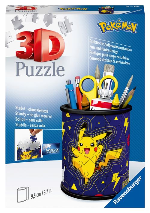 Puzzle 3D Ravensburger Pot à crayons Pokémon État correct Ravensburger reconditionné disponible sur Fnac