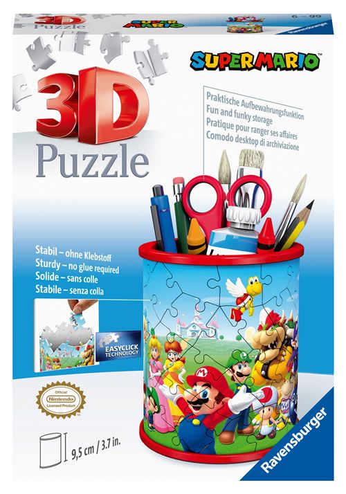 Puzzle 3D Ravensburger Pot à crayons Super Mario État correct Ravensburger reconditionné disponible sur Fnac