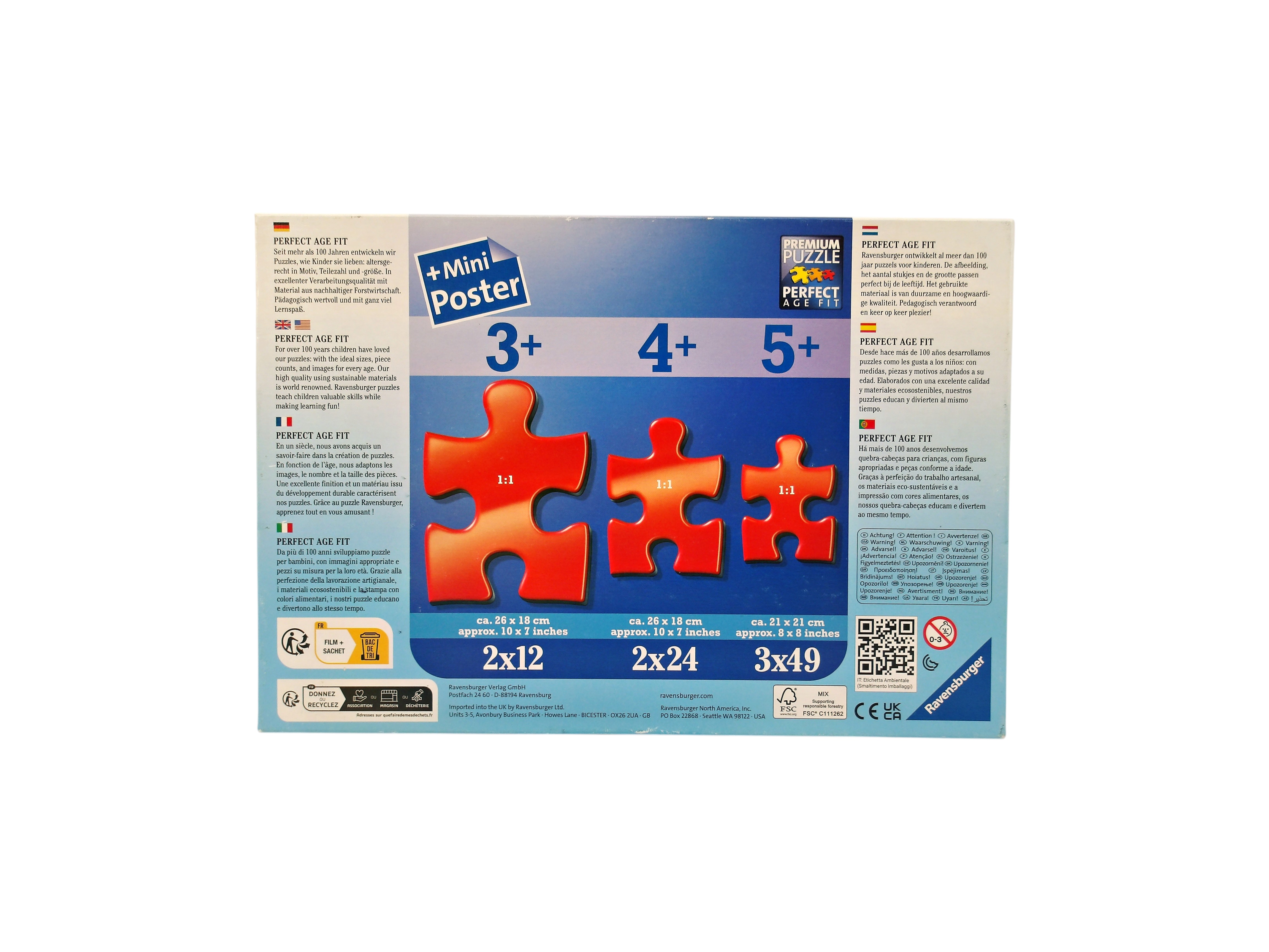 Voir photo 2 de Puzzle - 3x49 pièces Puzzle - 3x49 pièces Parfait état reconditionné photo 2