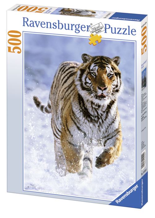 Puzzle 500 pièces Ravensburger Tigre dans la neige État correct N/A (Il n'y a pas assez d'in reconditionné disponible sur Fnac