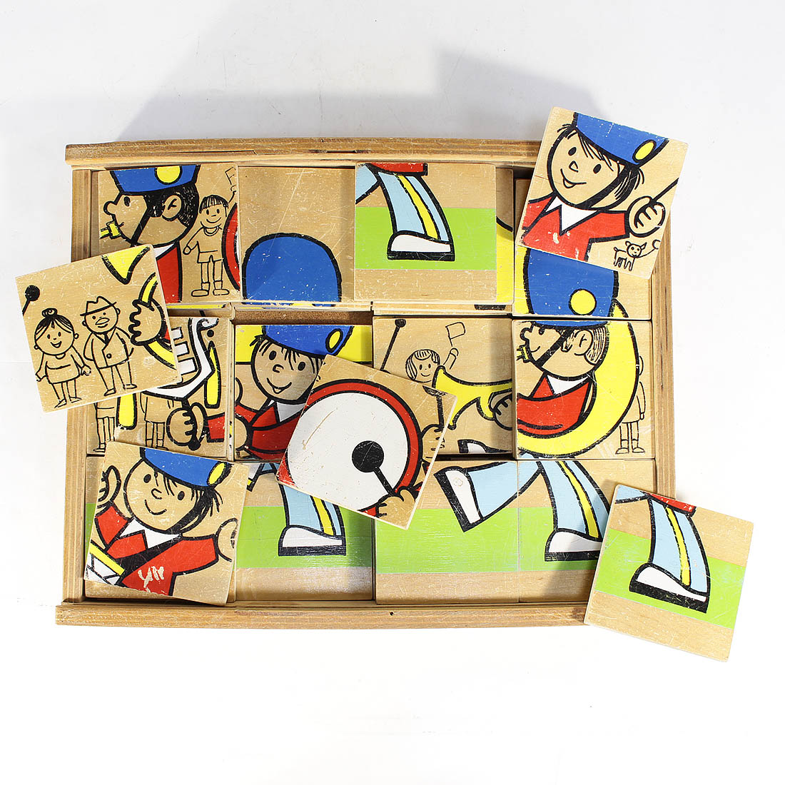 Voir photo 2 de Puzzle ancien en bois Didago Puzzle ancien en bois Didago État correct reconditionné photo 2