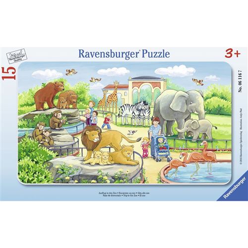 Acheter Puzzle cadre 15 pièces : Excursion au zoo Ravensburger État correct - 16,00 € Puzzle cadre 15 pièces : Excursion au zoo Ravensburger État correct Ravensburger reconditionné disponible sur Fnac