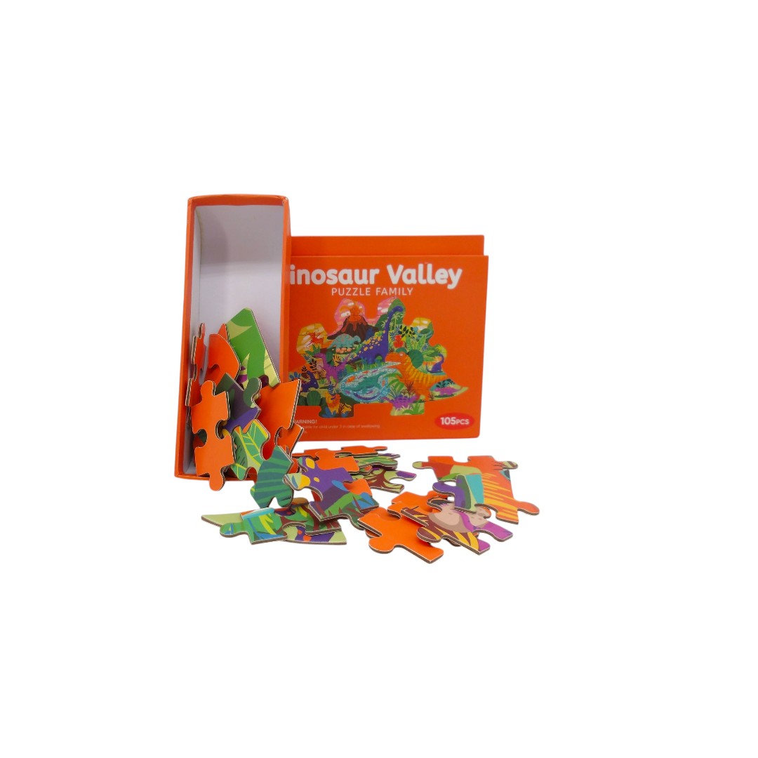 Voir photo 2 de Puzzle - Dinosaur Valley - 105 pièces Puzzle - Dinosaur Valley - 105 pièces Très bon état reconditionné photo 2